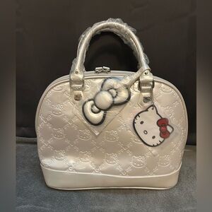 Loungefly x Sanrio Hello Kitty Pearl White Dome Satchel. New with tags.